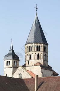 宗教城市法国伯根迪的克莱尼修道院索恩卢瓦尔河图片