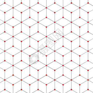 装饰网白色背景上孤立的抽象六边图案3d插细胞图片