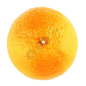 新鲜橙红文白色背景上孤立无遗新鲜普通话食物成熟圆形的图片