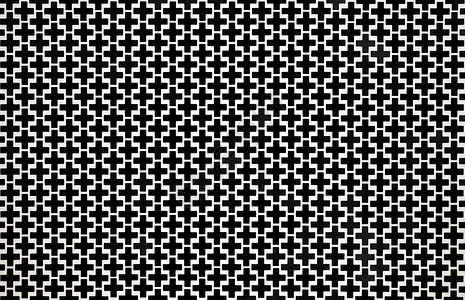 黑色的横跨几何图案黑白无缝背景抽象的叉图片