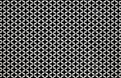 黑色的横跨几何图案黑白无缝背景抽象的叉图片