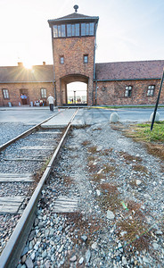 奥斯威辛Birkenau集中营著名的铁路传统栅栏克拉科夫图片