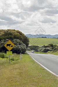 景观荒野车道澳大利亚农村地区路标志澳大利亚图片