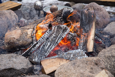 难的拉脱维亚Bonfire橙火2018年旅行抽象照片活力森林图片