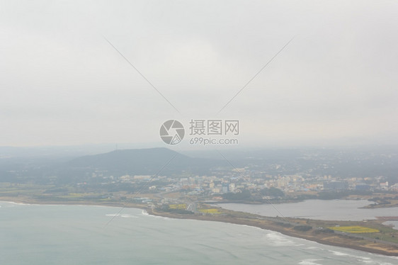 地质公园旅行韩国济州岛冬季风景繁荣图片