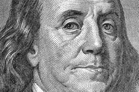 本杰明富兰克林斯一百元钞票的肖像金融交换总统图片