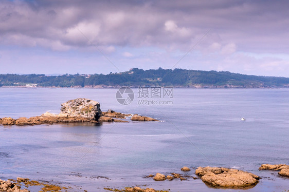 旅游海洋西班牙北面美丽的海景观西班牙北部户外图片