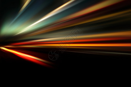 丰富多彩的闪光夜间路上加速度运动旅行图片