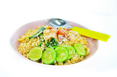 薄荷炒米饭蔬菜食物图片