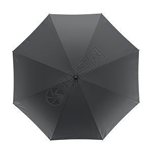 阳伞配饰外部深色隔离在白背景3D插图上深色伞隔离在白背景插图图片