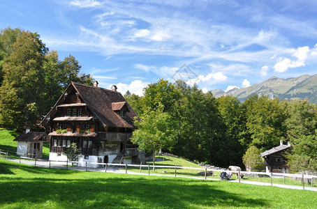 花园欧洲建造瑞士村图片