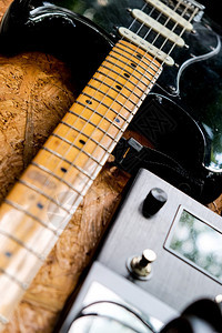 行业声音的娱乐关闭器音背景概念吉他和演播室设备图片