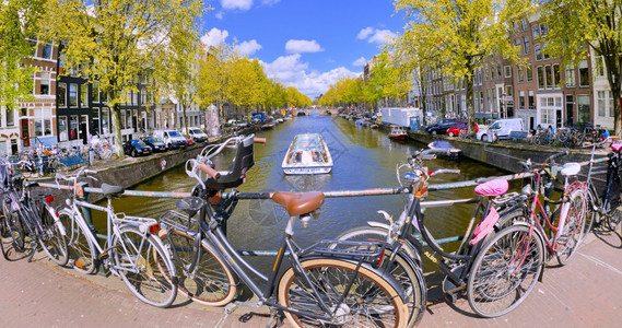 施工城市运河街道景区阿姆斯特丹荷兰霍德欧洲水文化图片