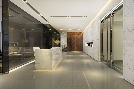 商业优雅的软垫3d提供现代豪华酒店和办公室接待休息图片