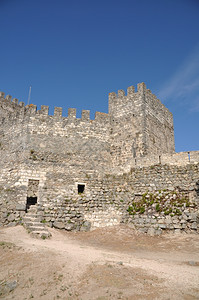 葡萄牙莱里亚古老和中世纪城堡历史天空皇家图片