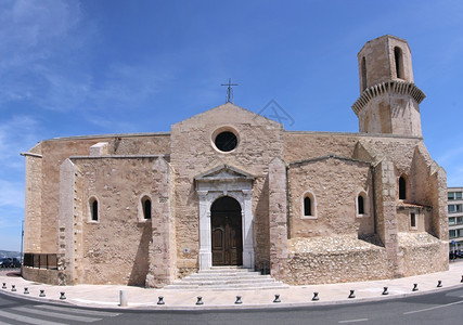 地标法国马赛的圣洛朗古老教堂基督宗图片