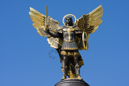 历史东大天使迈克尔在乌兰基辅翅膀图片