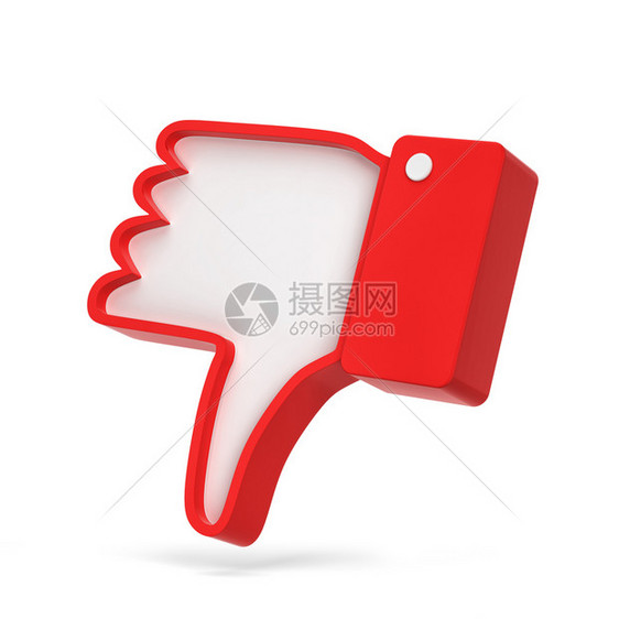 社会网络符号3d插图在白色背景中被孤立Name手指互联网恨图片