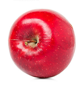 红成熟苹果剪裁白色的新鲜图片