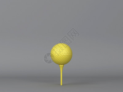 Golf球最小场景3d插图自然领域高尔夫球图片