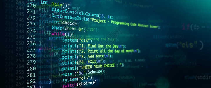 编程代码屏幕设计员C编程序制作员C软件的计算机脚本和技术背景使用语言和教学技术背景C编码程序员监视器图片