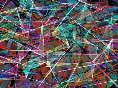 抽象彩色玻璃创造力丝带曲线图片