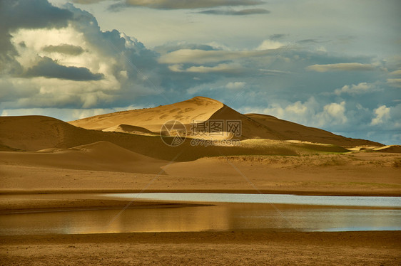 晴天杜特自然蒙古沙精灵丘漠阳光明媚的日图片