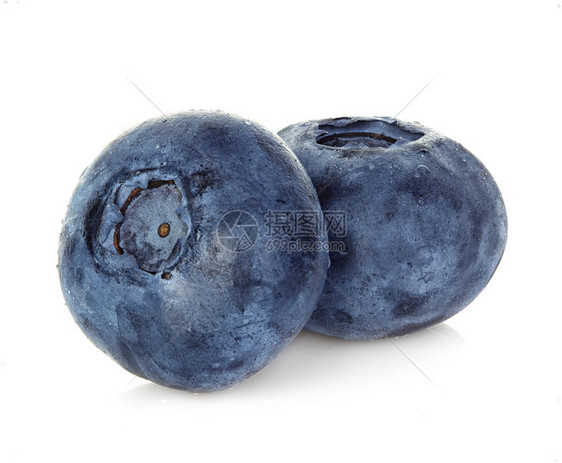 白色背景上孤立的蓝莓成熟素食主义者工作室图片