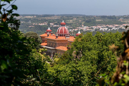 建筑学葡萄牙Monserrate宫殿风景浪漫的历史图片