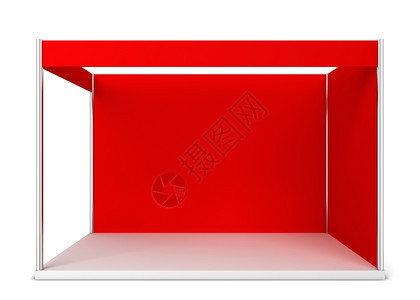 柜台木板以白色背景隔离的3号贸易展台插图亭图片