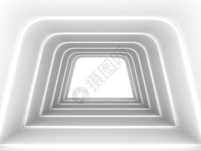 未来隧道3d插图摘要房间小说内部的图片