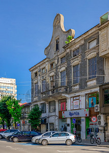 欧洲晴天保加利亚鲁塞072619阳光明媚的夏日保加利亚鲁塞市的老房子城景观图片