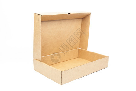 目的白色孤立背景包摄影棚上的棕纸盒白色商业图片