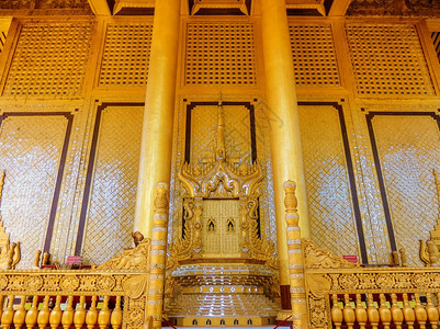 遗产缅甸KambozaThadi宫殿王亚洲人图片