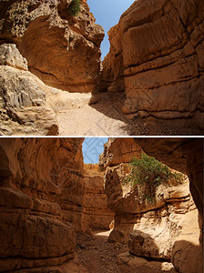 户外墙壁沙漠峡谷岩石背景图片