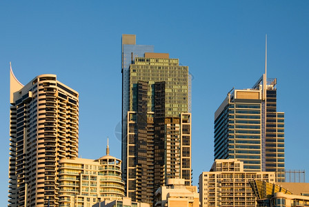 建造高楼澳大利亚悉尼黄昏城内建筑外部的图片