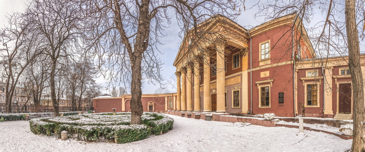 建筑学主要的乌克兰敖德萨艺术博物馆的全景乌克兰奥德萨艺术博物馆和乌克兰奥德萨艺术博物馆和图片的主要美术画廊之一屋图片