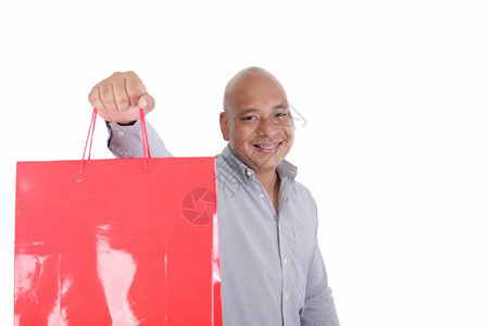 英俊男人和购物袋的照片可爱购物者消费图片