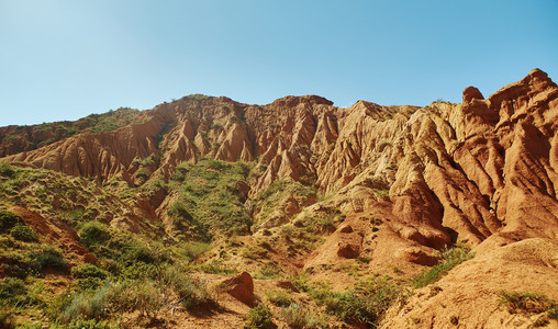 峡谷山丘图片