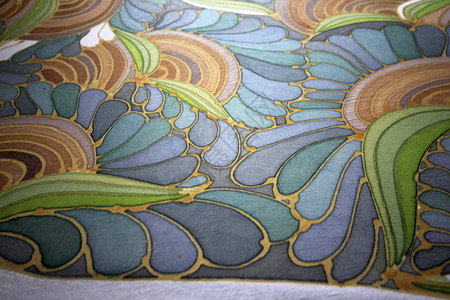 绘画利用batik模式图案来美丽圆形的和平图片