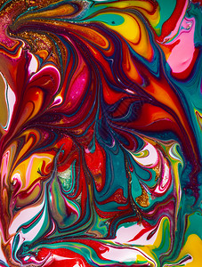 火凤凰抽象画背景