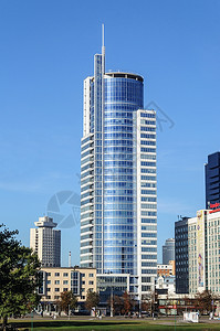 办公室司位于白俄罗斯明克Nemiga区Pobediteley大道上皇家广场的Skyraper商务中心欧洲图片