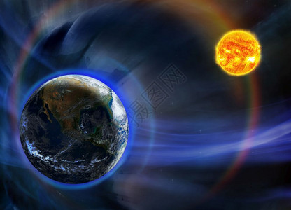 美国航天局提供的这一图像太阳元素附近环绕地球轨道运行的星幻想图象1皮火焰图片