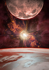 日出地球上月亮的奇幻构成V13Cyg恒星闪耀于美国航天局提供的这张图像中蝴蝶星云元素行辉光图片
