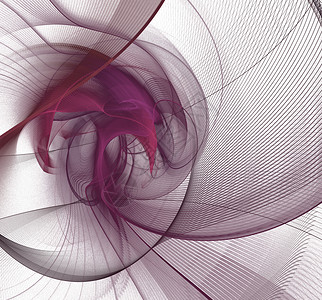 渲染波浪状的分形圆抽取红色螺旋飞动织物分形圆抽取红创造力图片