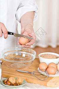 杏仁用具准备鸡蛋食物配制图片