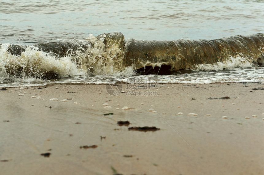 生态泥海浪脏污水染浪脏拒绝图片