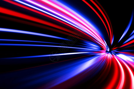 车辆夜间路上的红色蓝加速度运动匆忙爆炸图片素材