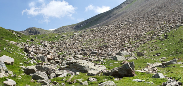 岩石范围风景优美法国阿尔卑斯山丘区地貌图片