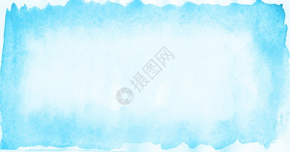 海报柔软的蓝色水彩背景中的天空色画在湿白纸背景上的软纹身蓝水彩画摘要横幅壁纸浅蓝色水颜背景抽象的图片